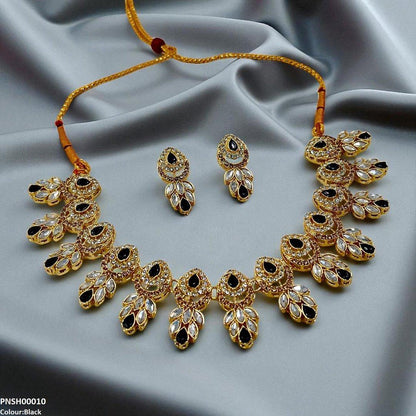 PNSH00010 SDQ Marquise/Tear Necklace Set - PNSH