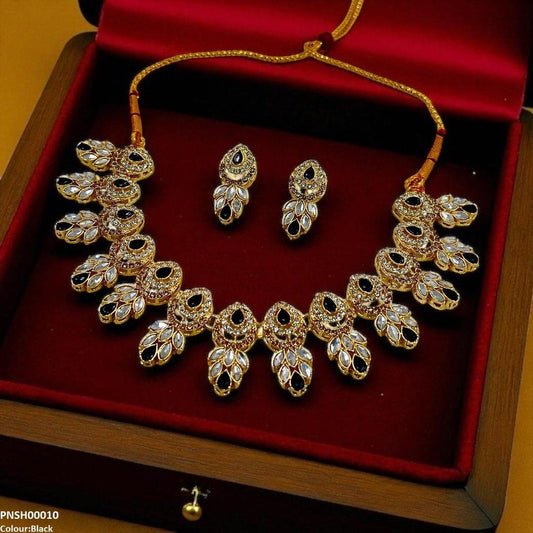 PNSH00010 SDQ Marquise/Tear Necklace Set - PNSH