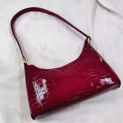 HBGP00014 Crocodile Pattern Armpit Hand Bag - HBGP