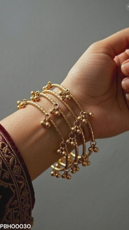 PBH00030 AZM Golden Kashmiri Bangles - PBH