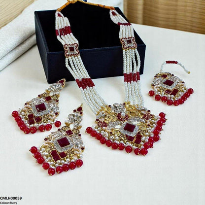 CMLH00059 SDQ Pearl Flower Mala Set - CMLH