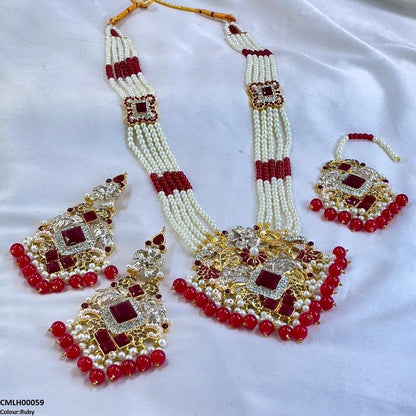 CMLH00059 SDQ Pearl Flower Mala Set - CMLH