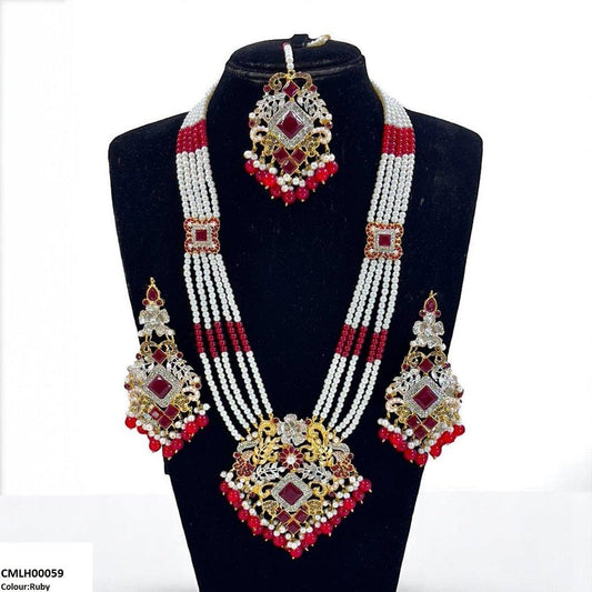 CMLH00059 SDQ Pearl Flower Mala Set - CMLH